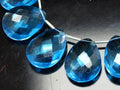 22x16mm Faceted Quartz Teardrop Gemstone Matched Pairs Polished Pear Cut Loose Stones For Earring Making Wholesale Jewelry Supplies PME-QC