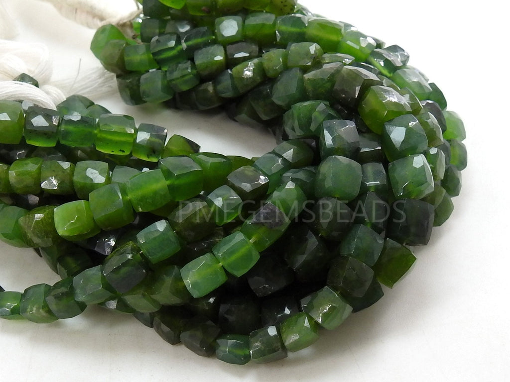 Serpentine Faceted Cube Box Bead 7Inches Strand Wholesaler Supplies New Arrival Natural Stone PME-CB2