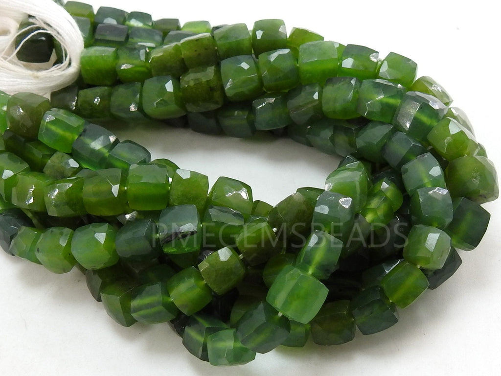 Serpentine Faceted Cube Box Bead 7Inches Strand Wholesaler Supplies New Arrival Natural Stone PME-CB2