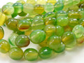 Green Chalcedony Smooth Tumble Nugget/16Inches 6To8MM Long/Wholesaler/Supplies/New Arrival/Natural Stone/PME-CY2