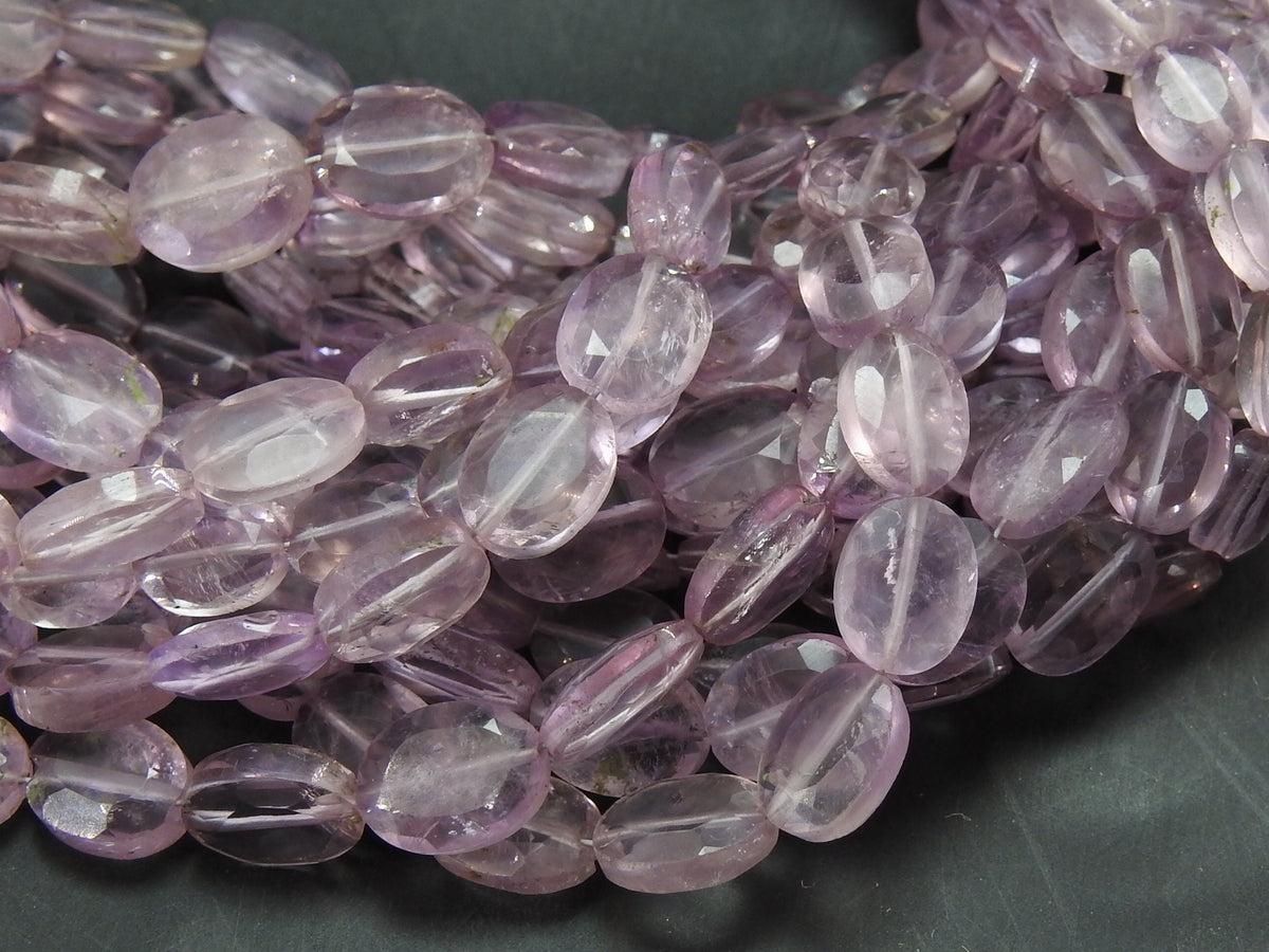 Pink Amethyst Tumble Bead-Faceted Stone-Oval Shape-16Inches 10X8To7X5MM Approx-Wholesaler Supplies-New Arrival-Natural Gemstone PME-TU1