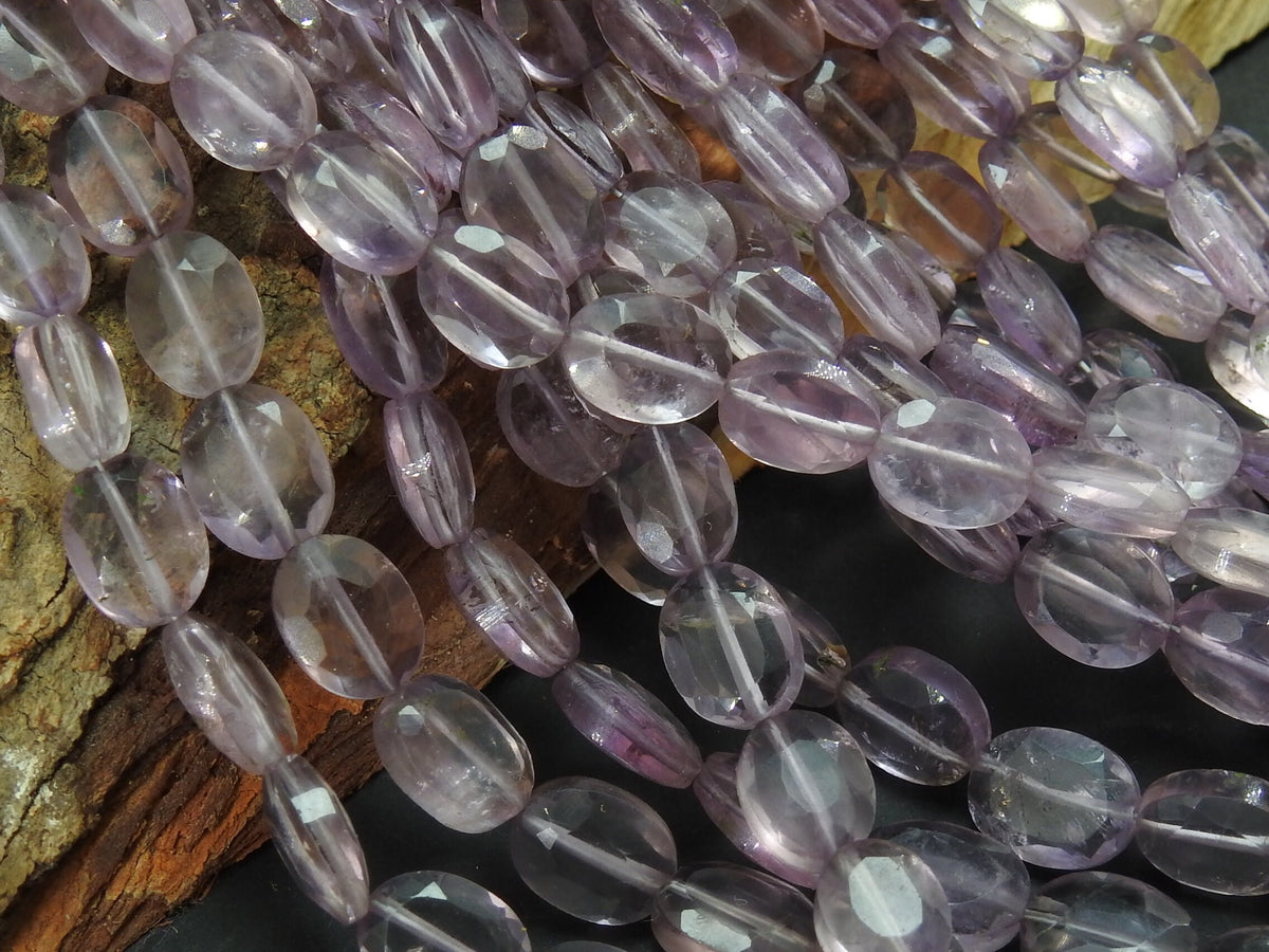 Pink Amethyst Tumble Bead-Faceted Stone-Oval Shape-16Inches 10X8To7X5MM Approx-Wholesaler Supplies-New Arrival-Natural Gemstone PME-TU1