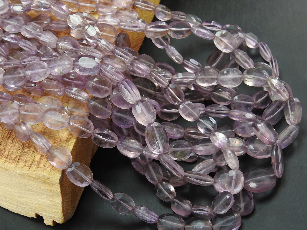 Pink Amethyst Tumble Bead-Faceted Stone-Oval Shape-16Inches 10X8To7X5MM Approx-Wholesaler Supplies-New Arrival-Natural Gemstone PME-TU1