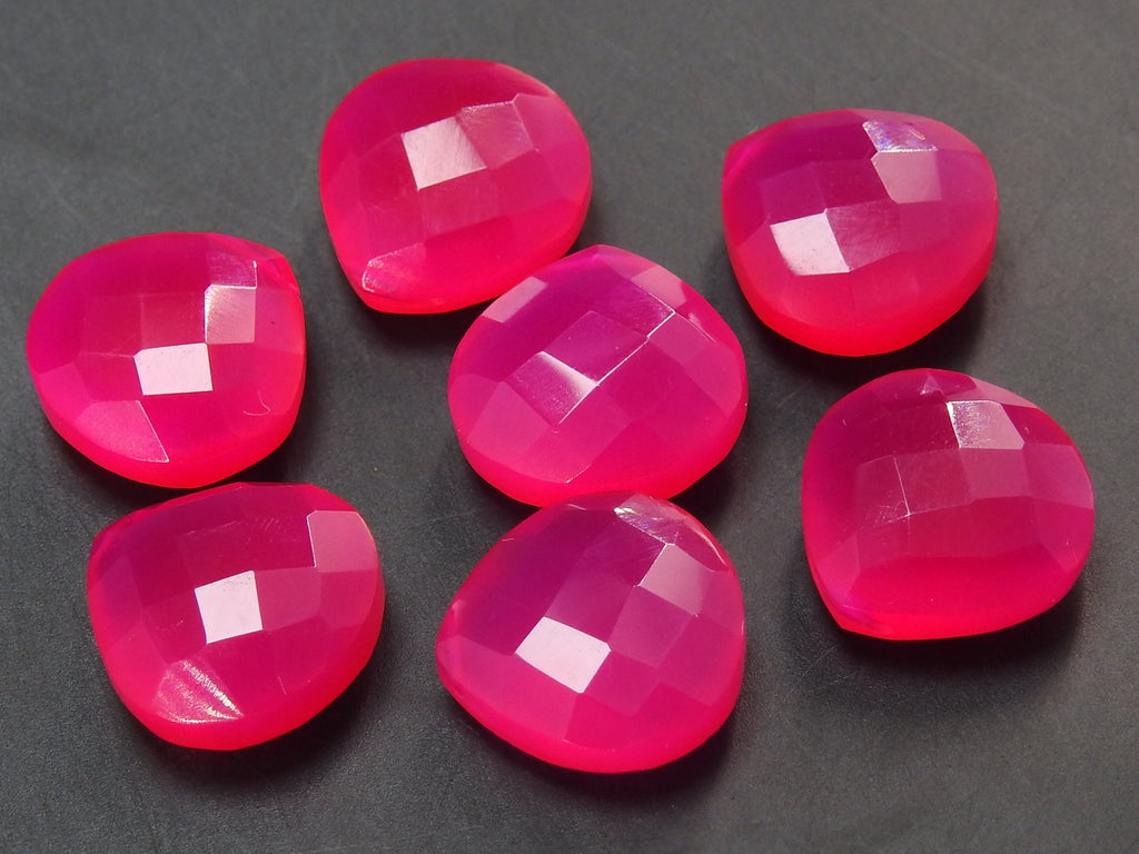 Chalcedony Faceted Heart Shape Teardrop Matched Pair 2Piece 11X11MM Wholesaler Supplies Gemstone Jewelry Making Loose Earring Bead Craft