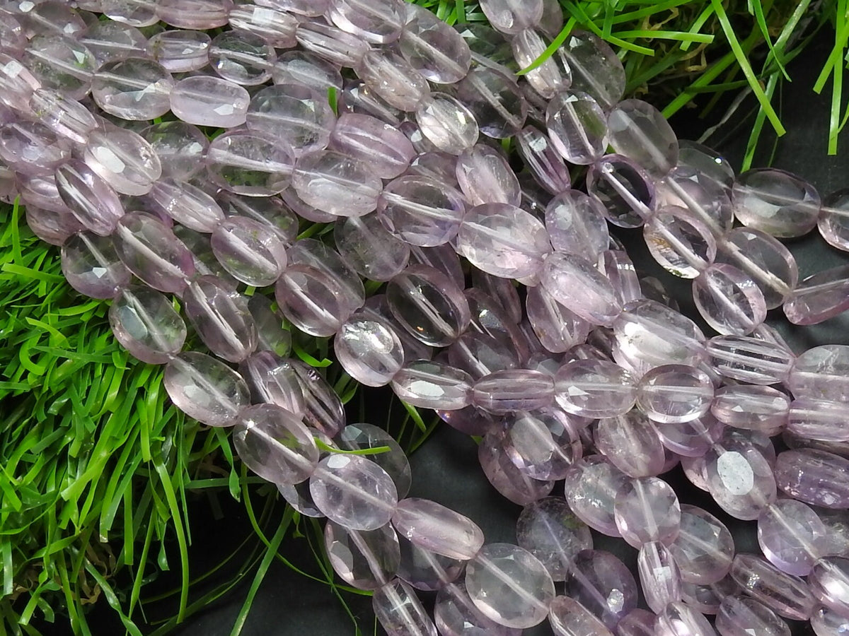 Pink Amethyst Tumble Bead-Faceted Stone-Oval Shape-16Inches 10X8To7X5MM Approx-Wholesaler Supplies-New Arrival-Natural Gemstone PME-TU1