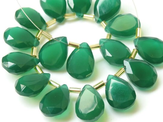 Chalcedony Faceted Cut Stone Teardrop 2pc Set 15X10MM New Arrival Translucent Loose Gemstones Wholesaler Supplies for Dangle Earrings DIY