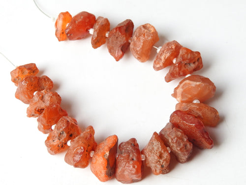 Carnelian Natural Rough Bead Strand 8Inch 15To10MM Wholesaler Supplies New Arrival Stone Jewelry Making Component R2