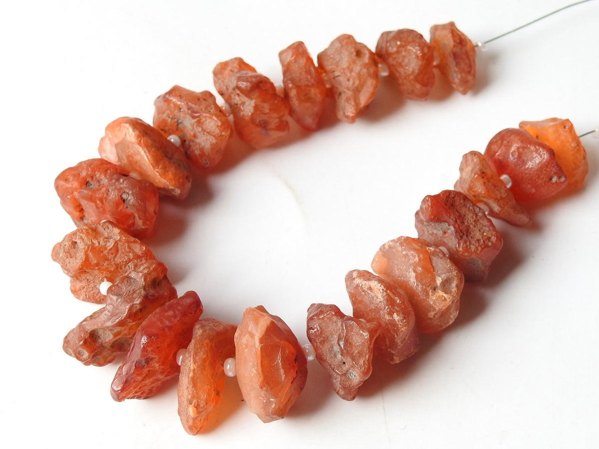 Carnelian Natural Rough Bead Strand 8Inch 15To10MM Wholesaler Supplies New Arrival Stone Jewelry Making Component R2