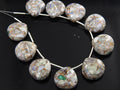2pc Natural Copper Australian Opal Smooth Heart Shape Teardrop 14x14mm For Jewelry Making MS-CY2