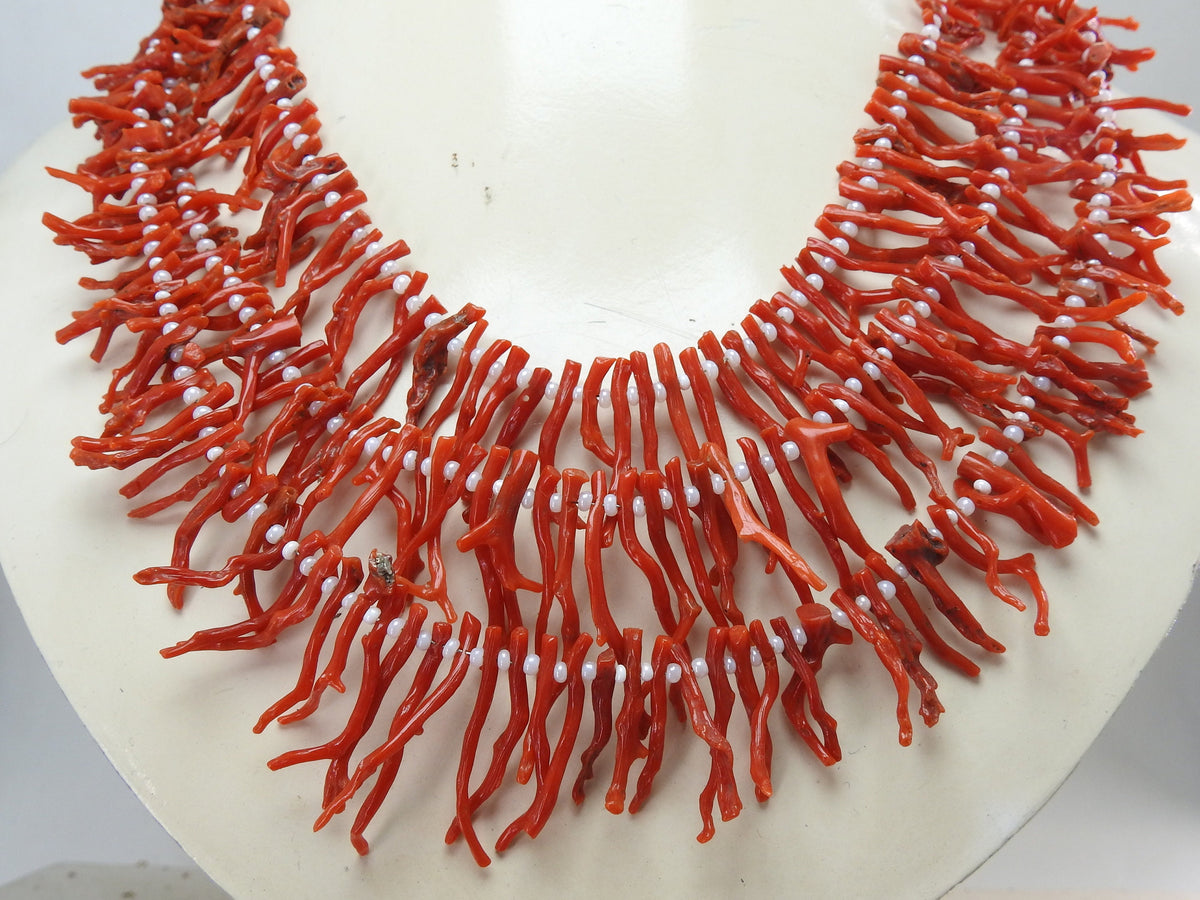 Red Coral Natural Polished Rough Stick 16Inch Strand 5X2To25X2MM Approx For Making Jewelry Loose Raw Stone Wholesaler Supplies WM-CR1