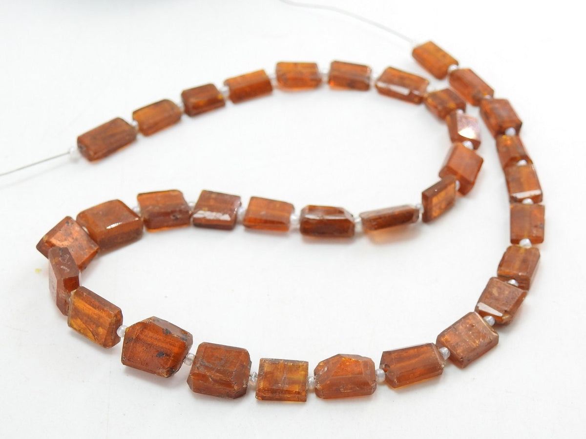 Natural Orange Kyanite Faceted Tumble Nugget Beads 16 Inch Strand Jewelry Making Supplies TU1