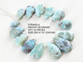 Larimar Smooth Pear Shape Cabochon Briolette Handmade Loose Gemstone Bead For Making Jewelry Wholesaler Supplies Natural Stone BR2