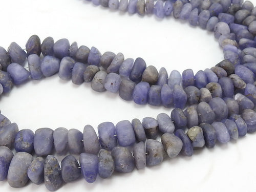 Blue Tanzanite Smooth Matte Polished Irregular Shape Bead 16Inches Strand 5To10MM Handmade Loose Stone For Jewelry Making Natural Stone WB-6