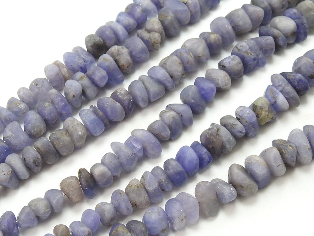 Blue Tanzanite Smooth Matte Polished Irregular Shape Bead 16Inches Strand 5To10MM Handmade Loose Stone For Jewelry Making Natural Stone WB-6