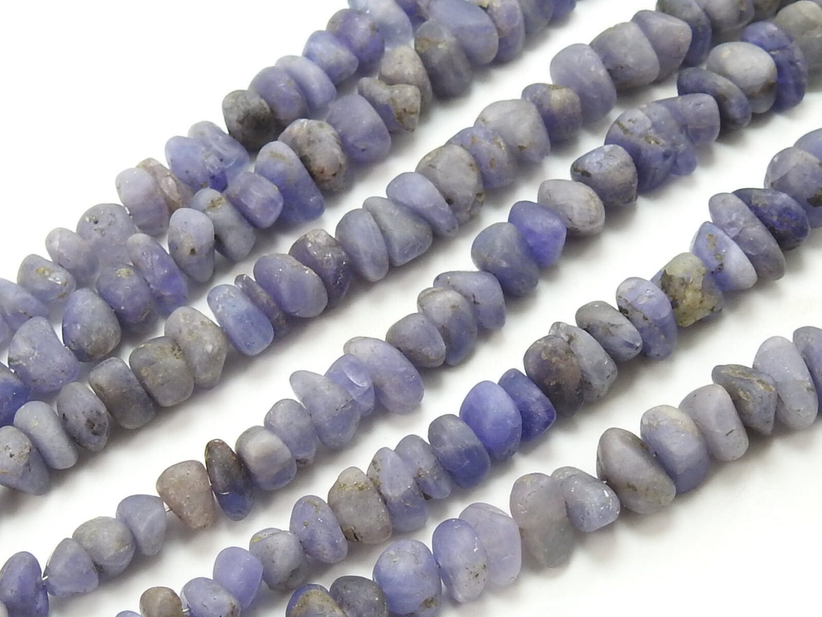 Blue Tanzanite Smooth Matte Polished Irregular Shape Bead 16Inches Strand 5To10MM Handmade Loose Stone For Jewelry Making Natural Stone WB-6