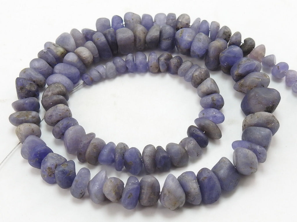 Blue Tanzanite Smooth Matte Polished Irregular Shape Bead 16Inches Strand 5To10MM Handmade Loose Stone For Jewelry Making Natural Stone WB-6