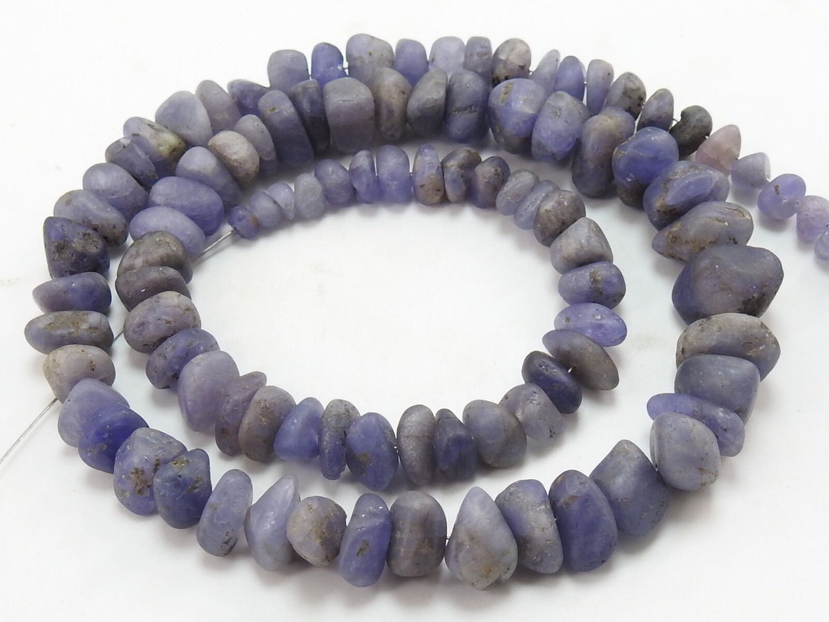 Blue Tanzanite Smooth Matte Polished Irregular Shape Bead 16Inches Strand 5To10MM Handmade Loose Stone For Jewelry Making Natural Stone WB-6