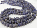Blue Tanzanite Smooth Matte Polished Irregular Shape Bead 16Inches Strand 5To10MM Handmade Loose Stone For Jewelry Making Natural Stone WB-6