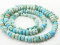 Arizona Turquoise Smooth Matte Polished Roundel Bead 16Inch 3-7MM Approx Natural Stone WB-2