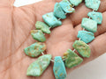 Arizona Turquoise Rough Stone Slices, 8-20mm Polished Gemstone Beads For Jewelry Design