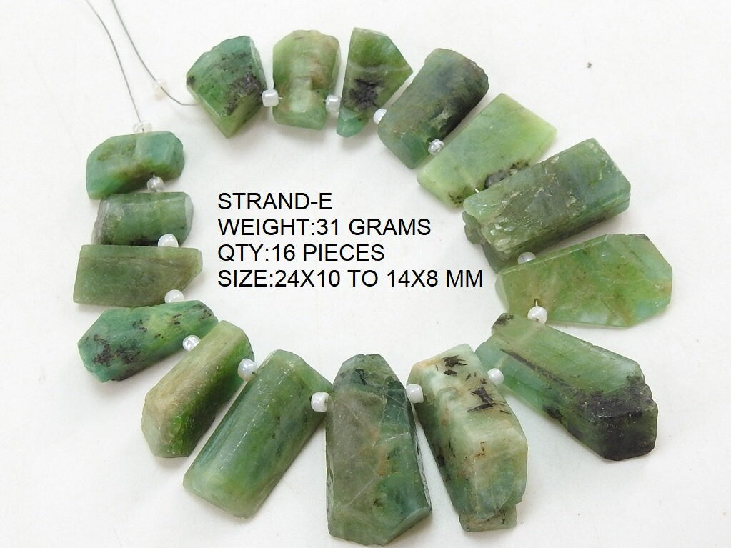 Natural Emerald Faceted Fancy Shape Tumble Nugget Beads Wholesale Green Gemstone Loose Briolette 10 Inch Strand Jewelry Making Supplies BR9