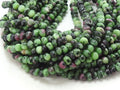 Ruby Zoisite Smooth Roundel Bead 16Inches Strand For Making Jewelry Wholesaler Supplies New Arrival Natural Stone W-B8