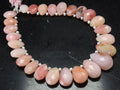 Pink Peruvian Opal Faceted Teardrop-8Inches Strand 10X7To15X10MM Approx-Handmade Loose Stone-Wholesaler Supplies-Natural Stone MS-BR7
