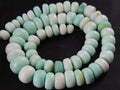 Blue Opal Smooth Roundel Bead 12" Strand 5-10mm New Arrival Wholesale Supplies Gemstone Beads for Jewelry Making W-B8