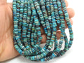Shattuckite Beadd-Smooth Matte Polished-Tire Coin Button Wheel Shape-16Inches Strand-For Making Jewelry-Wholesaler Supplies T4