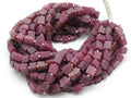 Natural African Ruby Smooth Matte Polished Nugget Beads 16" Strand Genuine Red Raw Stone Loose Organic Nugget Bead for Jewelry Making TU4