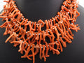 Natural Orange Coral Stick Beads Polished Rough Branch 16Inch Strand 10X2-45X3MM Wholesaler Supplies Jewelry Making Gemstone WM-CR1
