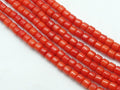 3mm Coral Beads Smooth Tire Shape Rondelle Wheel Gemstone Beads 16 Inch Strand Natural Coral Spacer Beads Wholesale Jewelry Supplies