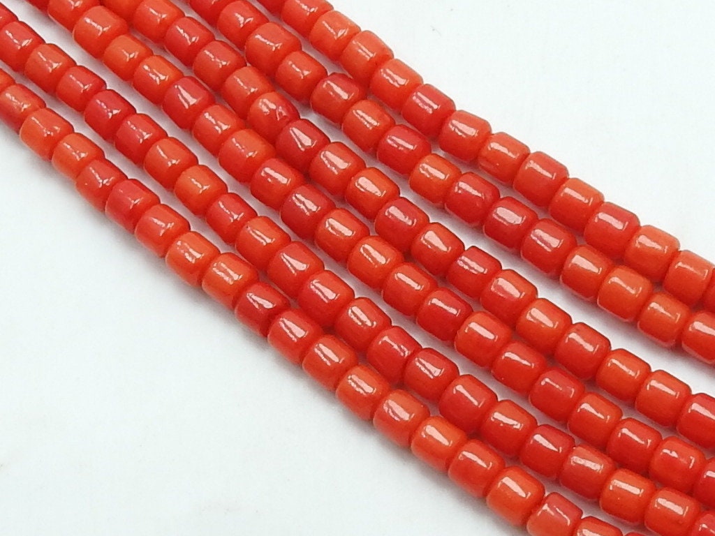 3mm Coral Beads Smooth Tire Shape Rondelle Wheel Gemstone Beads 16 Inch Strand Natural Coral Spacer Beads Wholesale Jewelry Supplies