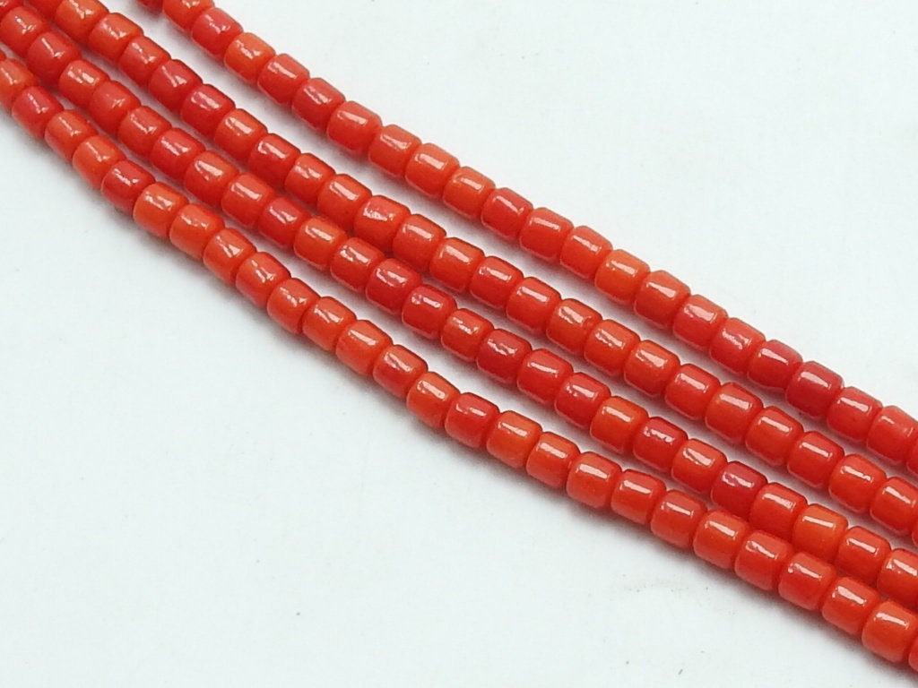 3mm Coral Beads Smooth Tire Shape Rondelle Wheel Gemstone Beads 16 Inch Strand Natural Coral Spacer Beads Wholesale Jewelry Supplies