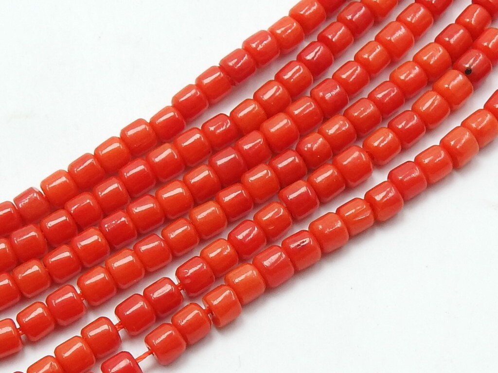 3mm Coral Beads Smooth Tire Shape Rondelle Wheel Gemstone Beads 16 Inch Strand Natural Coral Spacer Beads Wholesale Jewelry Supplies