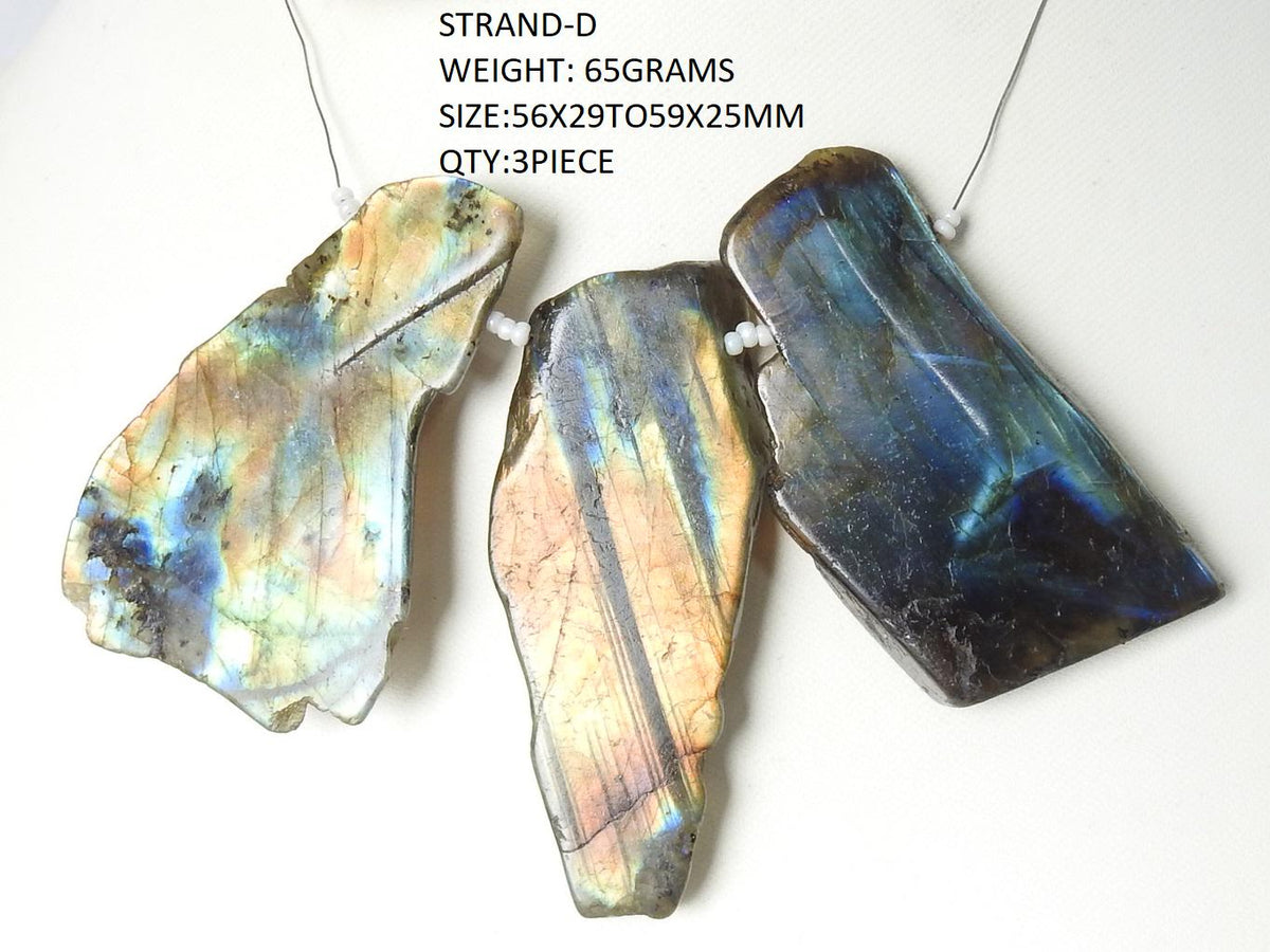 Natural Labradorite Rough Slice Multi Fire Loose Gemstone Wholesale | Flashy Labradorite Slab For Jewelry Making Supplies | Polished Crystal