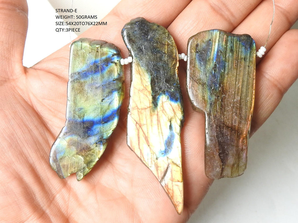 Natural Labradorite Rough Slice Multi Fire Loose Gemstone Wholesale | Flashy Labradorite Slab For Jewelry Making Supplies | Polished Crystal