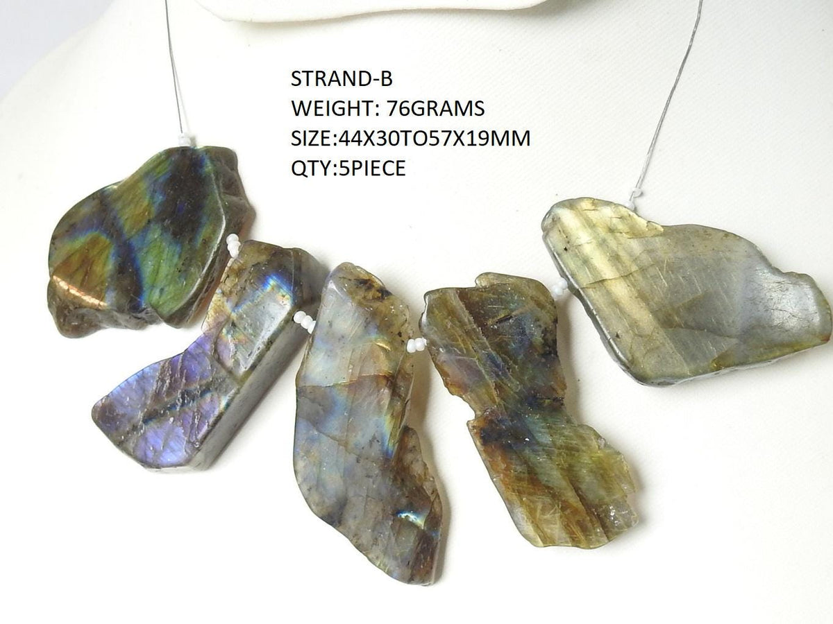 Natural Labradorite Rough Slice Multi Fire Loose Gemstone Wholesale | Flashy Labradorite Slab For Jewelry Making Supplies | Polished Crystal