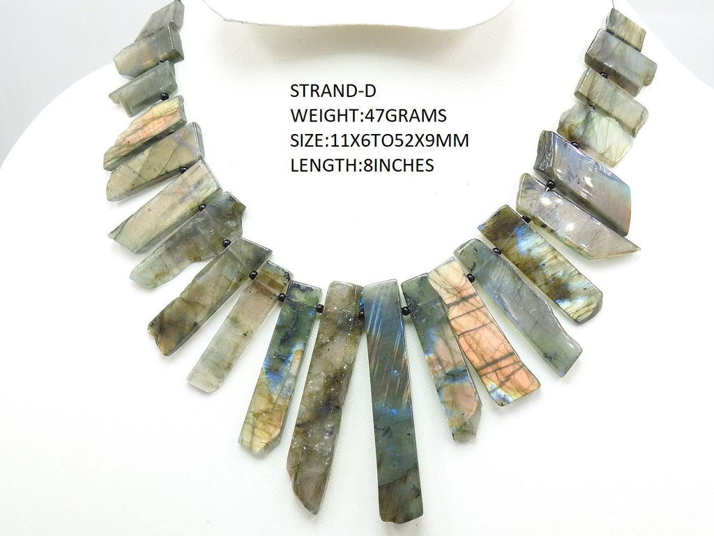 Labradorite Rough Stick-Multi Flash Fire-Smooth Polished-Natural Stone-Loose Raw Gemstone-For Making Jewelry-Wholesaler Supplies R6