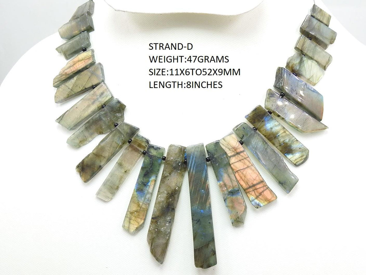 Labradorite Rough Stick-Multi Flash Fire-Smooth Polished-Natural Stone-Loose Raw Gemstone-For Making Jewelry-Wholesaler Supplies R6