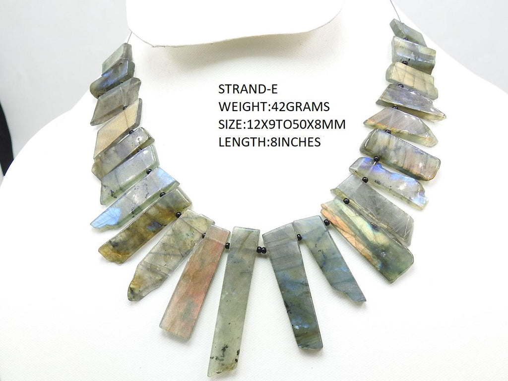 Labradorite Rough Stick-Multi Flash Fire-Smooth Polished-Natural Stone-Loose Raw Gemstone-For Making Jewelry-Wholesaler Supplies R6
