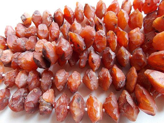 Raw Carnelian Hammered Disk Beads 9Inches Natural Rough Round Coin Stone 15-25mm Loose Gemstone Wholesale Jewelry Supply R1