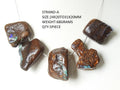 Boulder Opal Natural Multi Fire Polished Rough Slice, Loose Raw Stone For Handmade Jewelry Making Artisan Supplies WM