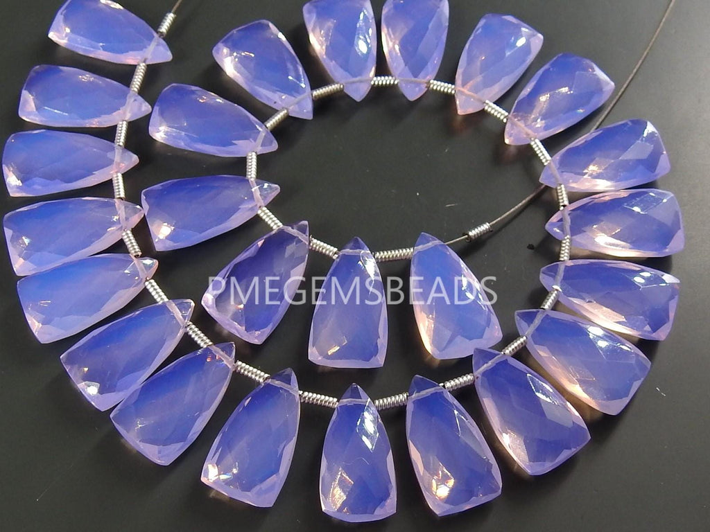 15x8mm Faceted Quartz Long Trillion Gemstone Matched Pairs, 10 Pcs Jewelry Making Supplies PME-QA