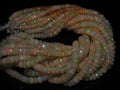 Ethiopian Opal Bead Multi Fire Faceted Roundel Shape 4-6MM Wholesaler Supplies New Arrival Natural Stone MS-EO2