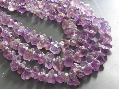 Amethyst Natural Crystal Rough Bead Nugget 12Inch Strand 7-10MM Approx Wholesaler Supplies New Arrival R2