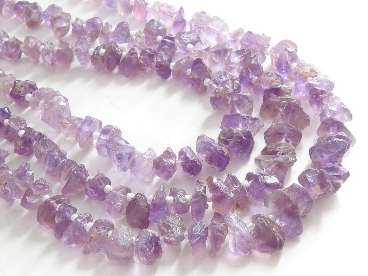 Amethyst Natural Crystal Rough Bead Nugget 12Inch Strand 7-10MM Approx Wholesaler Supplies New Arrival R2