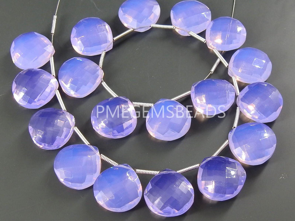 Quartz Faceted Heart Shape Teardrop Matched Pair 2 Pieces 14x14MM PME-QA