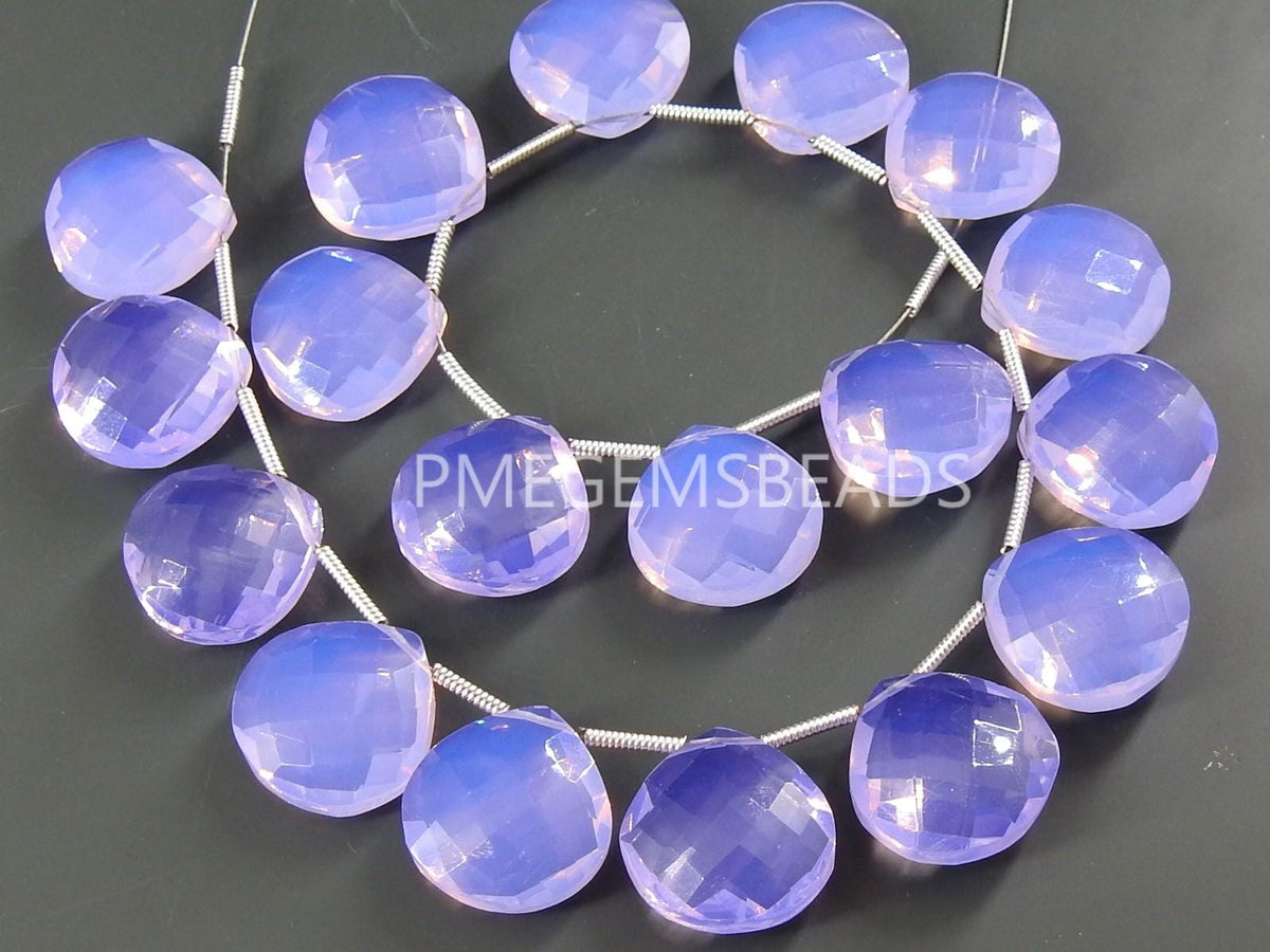 Quartz Faceted Heart Shape Teardrop Matched Pair 2 Pieces 14x14MM PME-QA