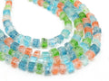 Natural Crystal Quartz Rough Nugget Beads 3-6mm, Multi Color Tumble Irregular Stone 16" Strand Wholesale Jewelry Making Supplies R2